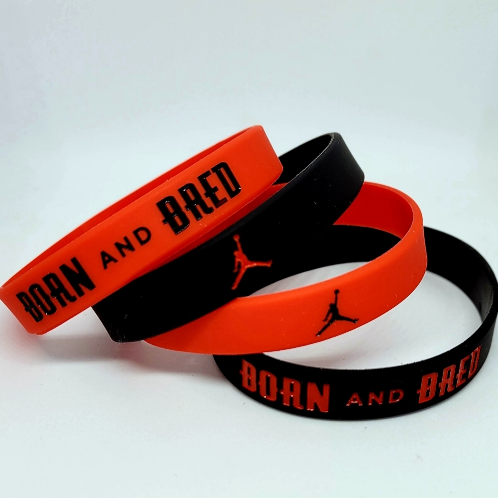 Air Jordan Silicone Wristbands Bracelet 4 Piece